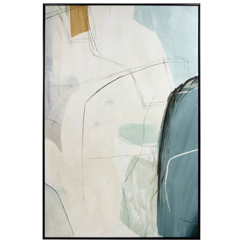 Merging II, Black, Framed Print, 72" H x 48" W