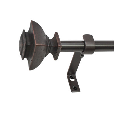 LaJuante Metal Adjustable Single Curtain Rod