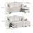 Foi Convertible Sectional Sofa With Reversible Chaise,  Corduroy-111572246