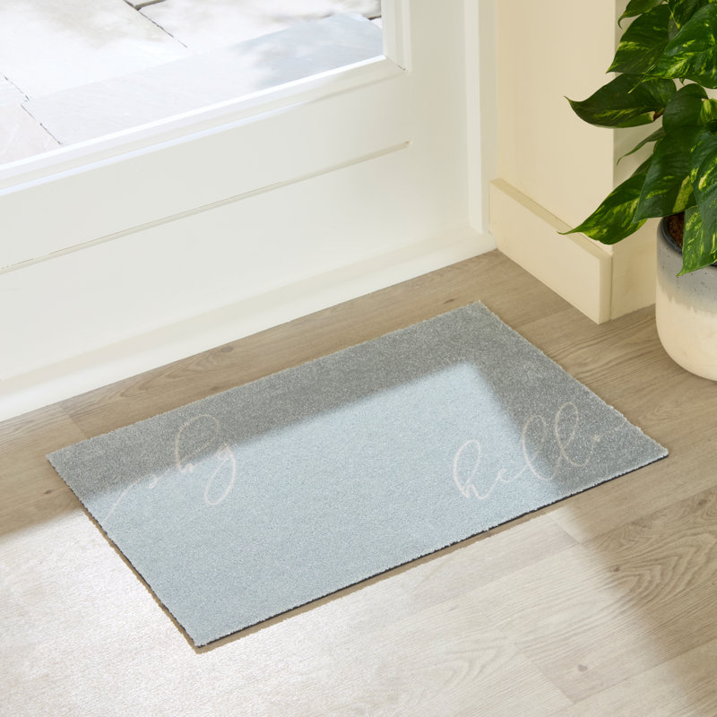 Hello Bye Non-Slip Door Mat, 40cm W x 60cm L
