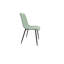 Ensemble de table de salle à manger 5 pièces avec base en métal, une table et chaises en lin-405770141