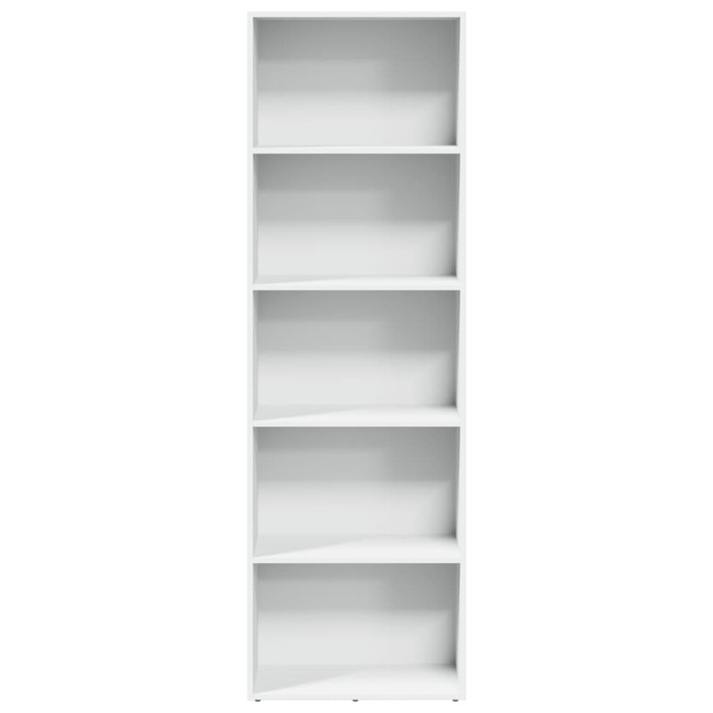 Analuisa Bookcase, (4 Shelves) 189cm H x 60cm W x 30cm D, White