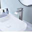 Waterfall Spout Bathroom Faucet,Single Handle Bathroom Vanity Sink Faucet