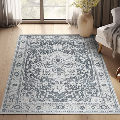 Purrier Area Rug with Non-Slip Backing
