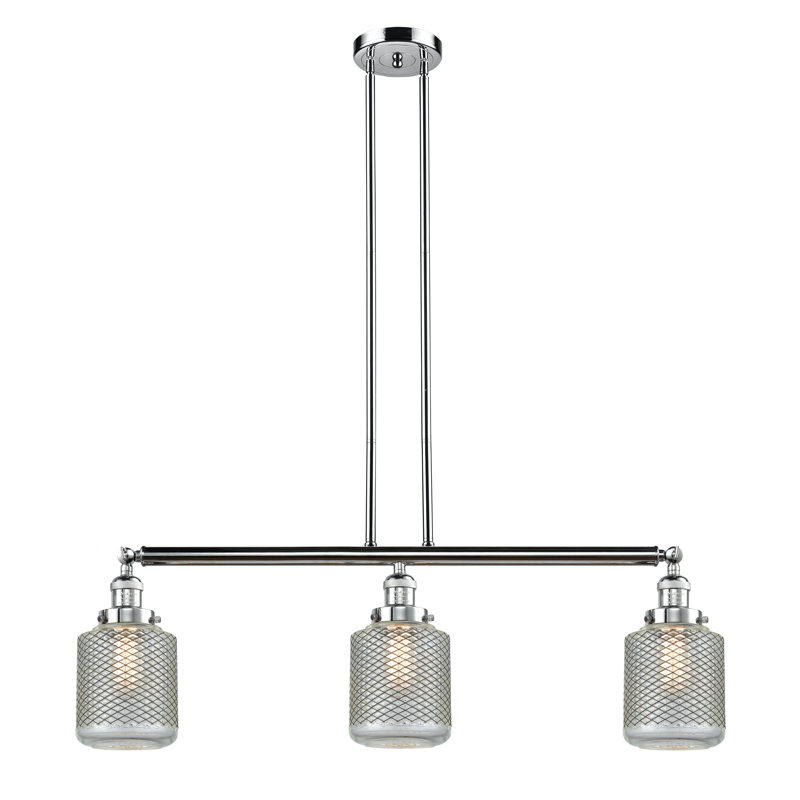 Leis 3 - Light Kitchen Island Pendant, No Bulb Included, Polished Chrome