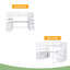 Lit mezzanine double avec bureau et tablettes-985079076