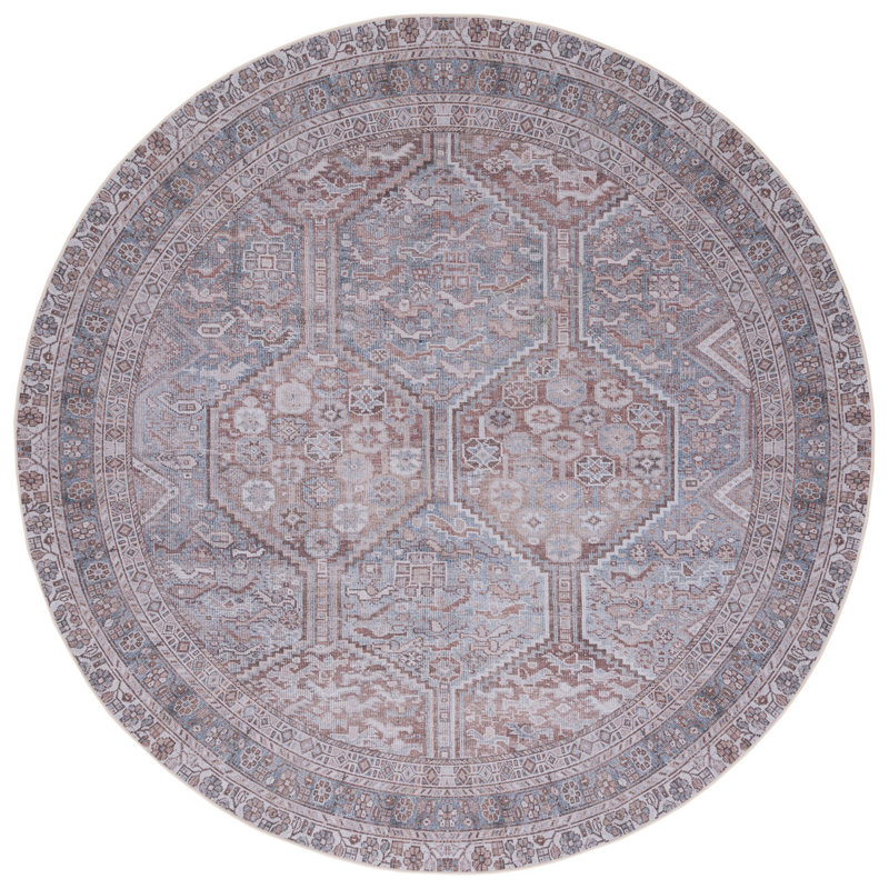 Tucson Performance Machine Washable Oriental Rug, Round 6'