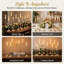 30pcs Gold Candlestick Holders Set, Candle Sticks Holder for Taper Candles