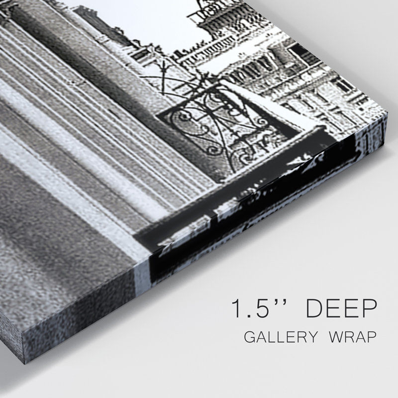 " Eiffel View " 3 - Pieces, 48" H x 96" W x 1" D