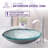 ANZZI Arc 18.1'' Clear Tempered Glass Circular Bathroom Sink