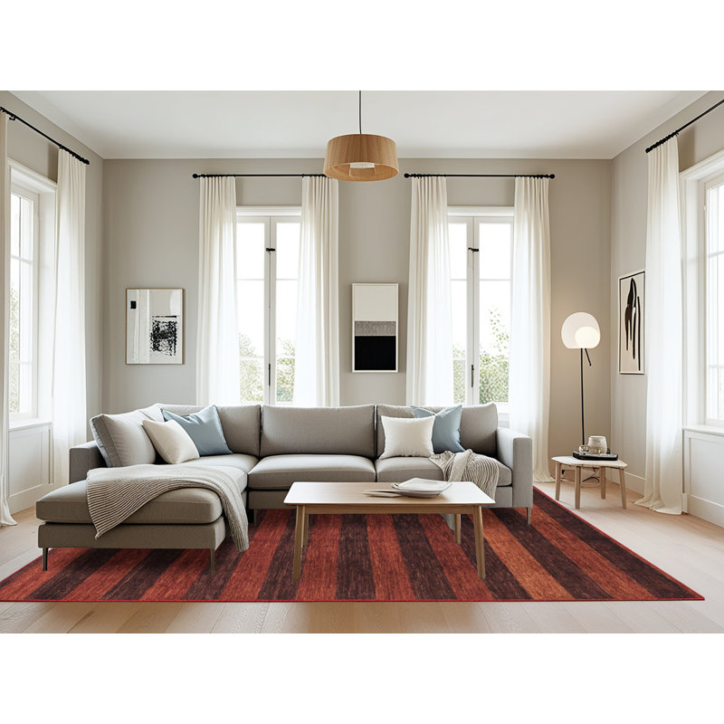 Tapis abstrait moderne 1712, Rectangle 8 pi x 10 pi