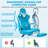 Ivy Bronx Adjustable Reclining Ergonomic Faux Leather PC & Racing Game Chair with Vibration Lumbar Pillow-1252372793
