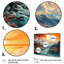Glacier Glacial Majesty Collage - Landscapes Canvas Wall Art Set-354443682