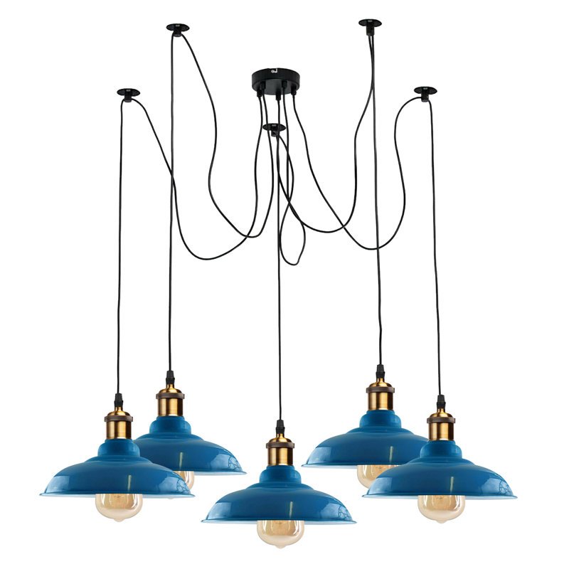 London 5 - Light Pendant, Light Blue