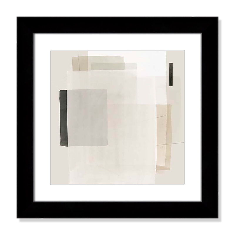 Mystical Momentum I par Hazel J, Cadre cube noir, H 18,5 po x l 18,5 po x P 1,25 po