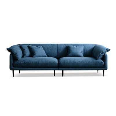 Canapé modulaire bleu en polyester