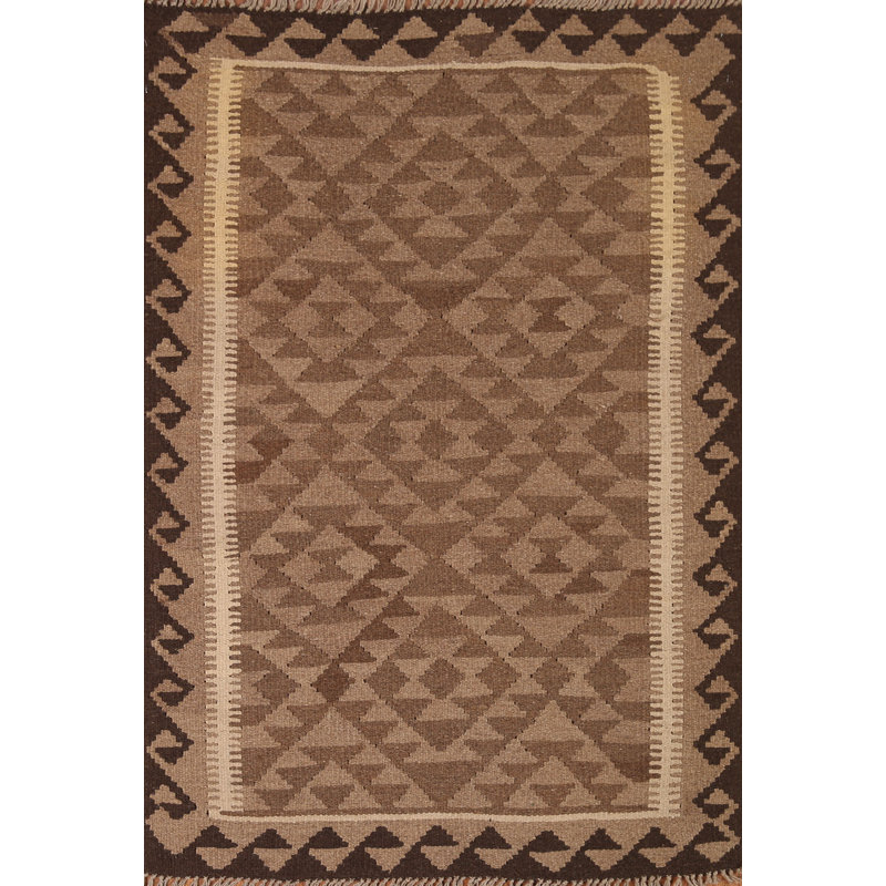 Kilim Reversible Wool Area Rug 3x5