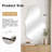 Asymmetrical LED Frameless Backlit Wall Mirror Bathroom Vanity Mirror with 3 Color Adjustment and Anti-Fog-160944293-160952755