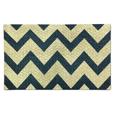 Mio Non-Slip Chevron Doormat