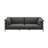 Black Top Grain Leather Sofa