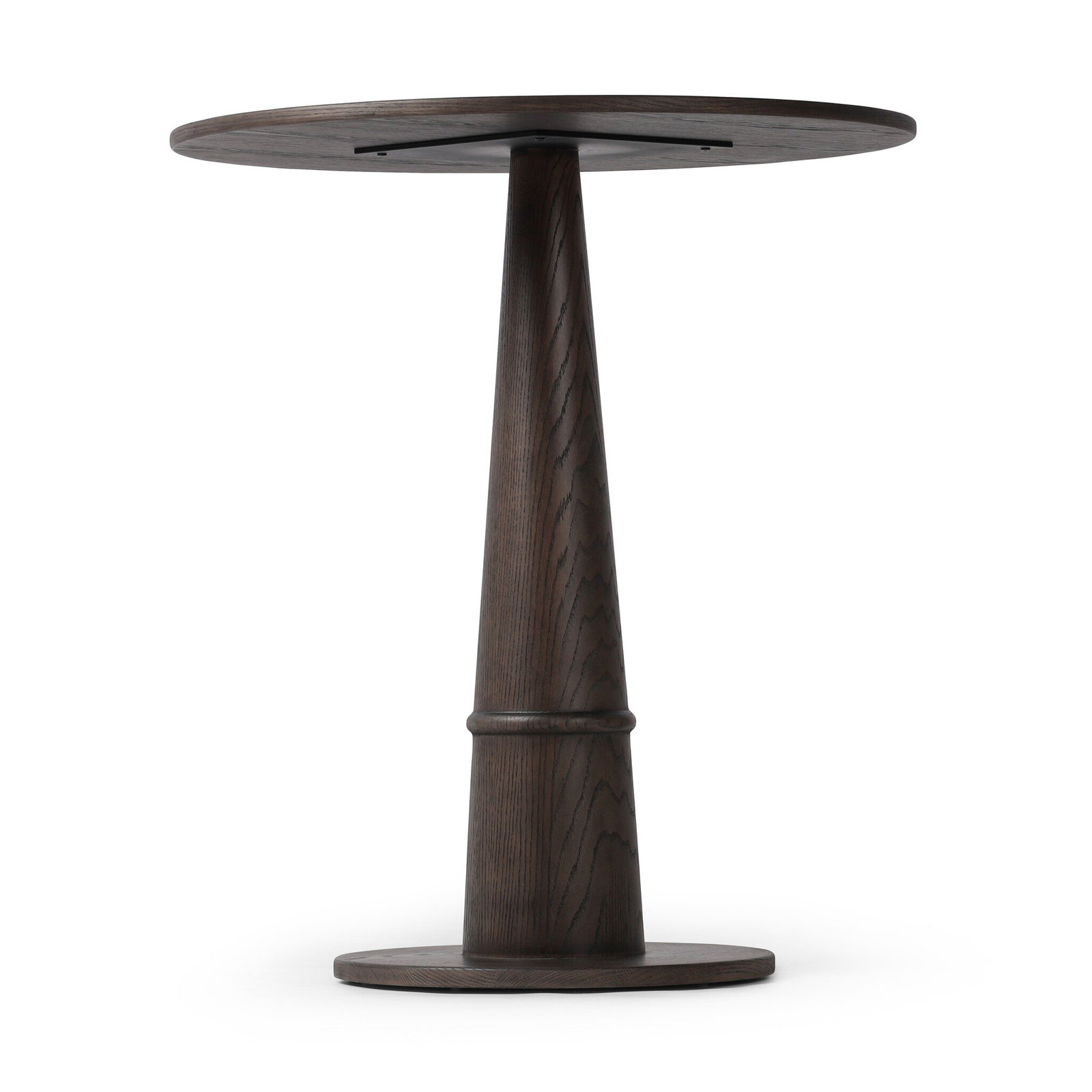 Beverly Oak Dining Table, Brown Oak Veneer, 42.5" H x 32" L x 32" W
