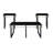 Coffee Table And End Tables Set, Occasional 3Pc Tempered Glass Top Tables