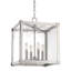 Lustre carré / rectangulaire à 4 lumières de style bougie Forsyth-22515025-22515027