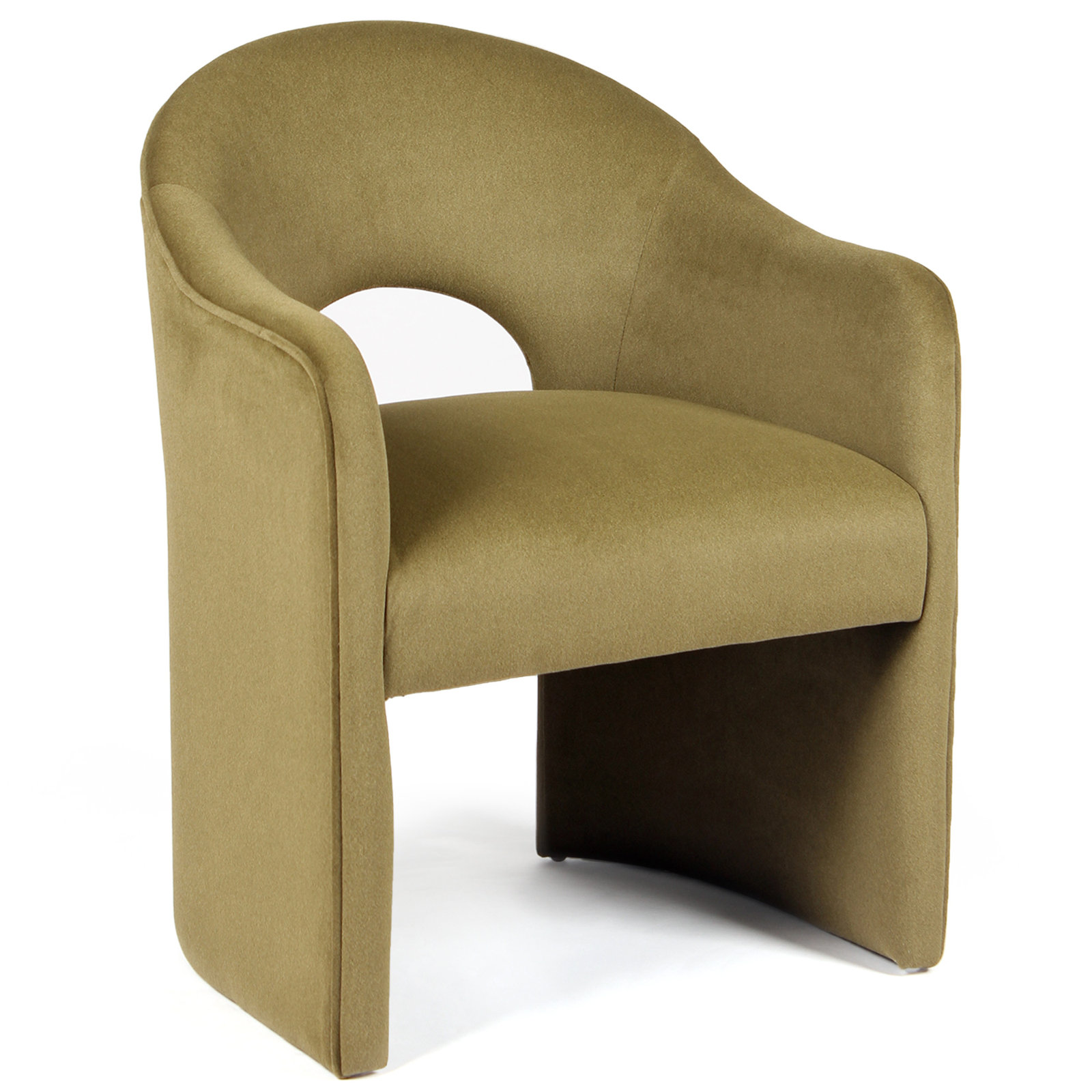Seona Velvet Upholstered Dining Chair, Green