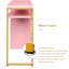 Bureau d'ordinateur rose