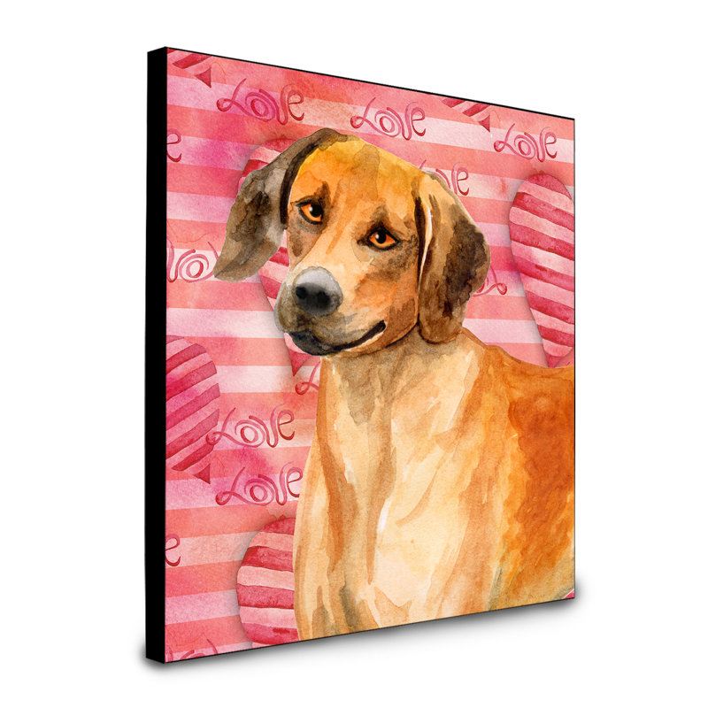 Panneau mural d’art Durflinger, Chien de Rhodésie à crête dorsale
