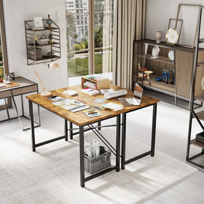 44 Inch Metal Base Writing Desk