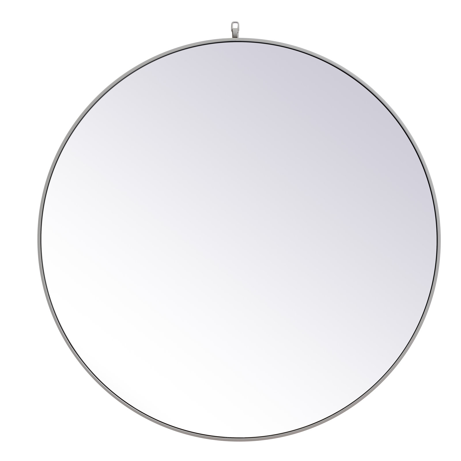 Cassie Metal/Manufactured Wood Round Wall Mirror, Black, 32" x 32" 