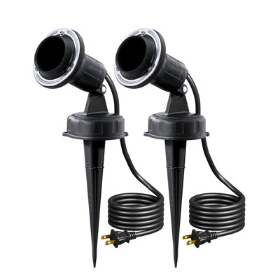 Matte Black Plug-in Spotlight