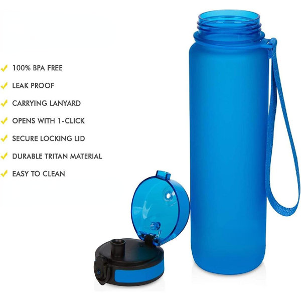 Water Bottle Flip Top Leak Proof Lid Non-Toxic BPA Free & Eco