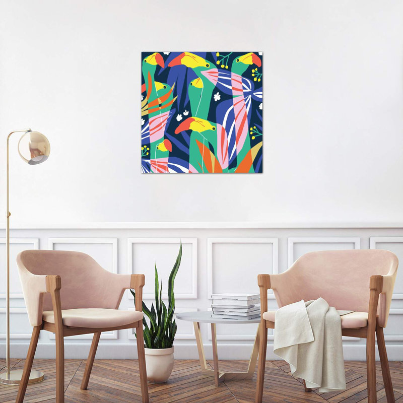 Don't Give A Flock - Wrapped Canvas Print, 66.04 cm H x 66.04 cm W x 1.91 cm D