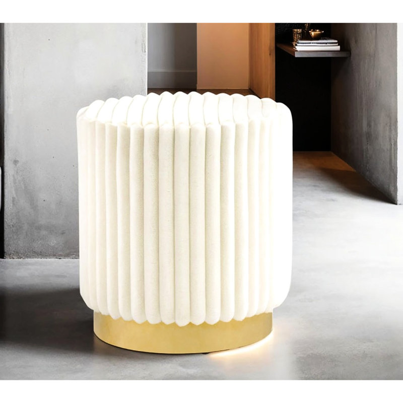 Tabouret d'appoint rond de style contemporain 1 pièce
