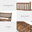 Chaise berçante en bois pour 2 personnes-740897311