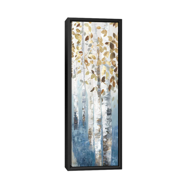 «New Path IV» par Allison Pearce - reproduction d'art, H 60 po x l 20 po x P 1,5 po, Toile avec cadre noir, Non