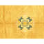 Hand Knotted Wool Area Rug in Brown And Navy