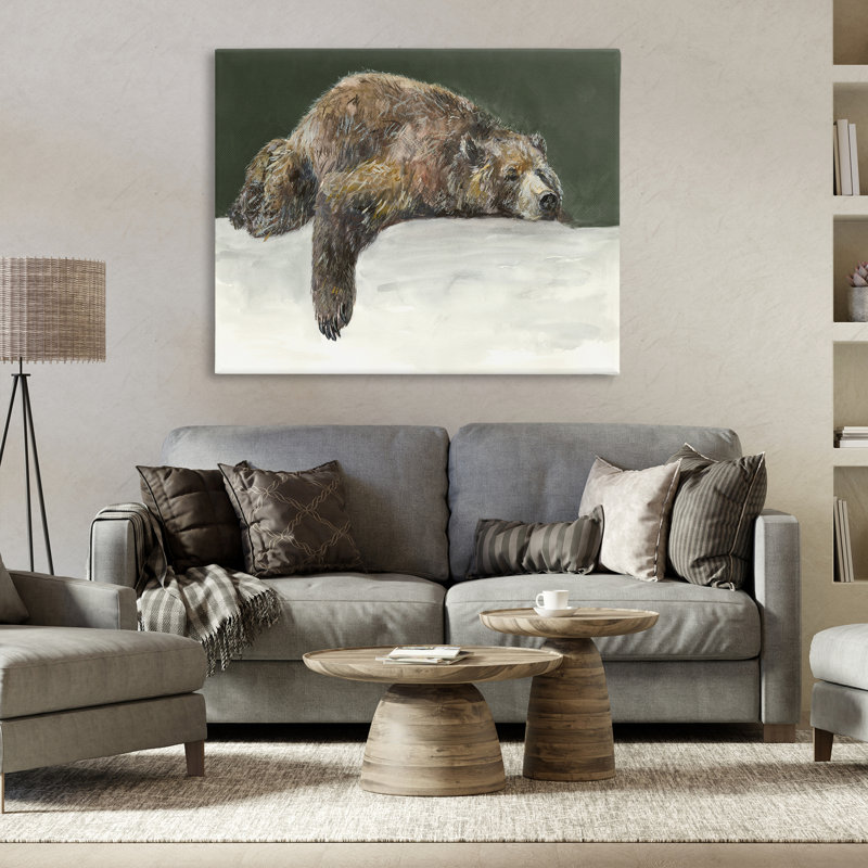 «Sleepy Woodland Bear» par Jacob Q, H 36 po x l 48 po