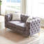 Canapé en velours de luxe 61,25 pouces avec boutons capitonnés Chesterfield avec 2 coussins et pieds en métal-1372172962-1372172966