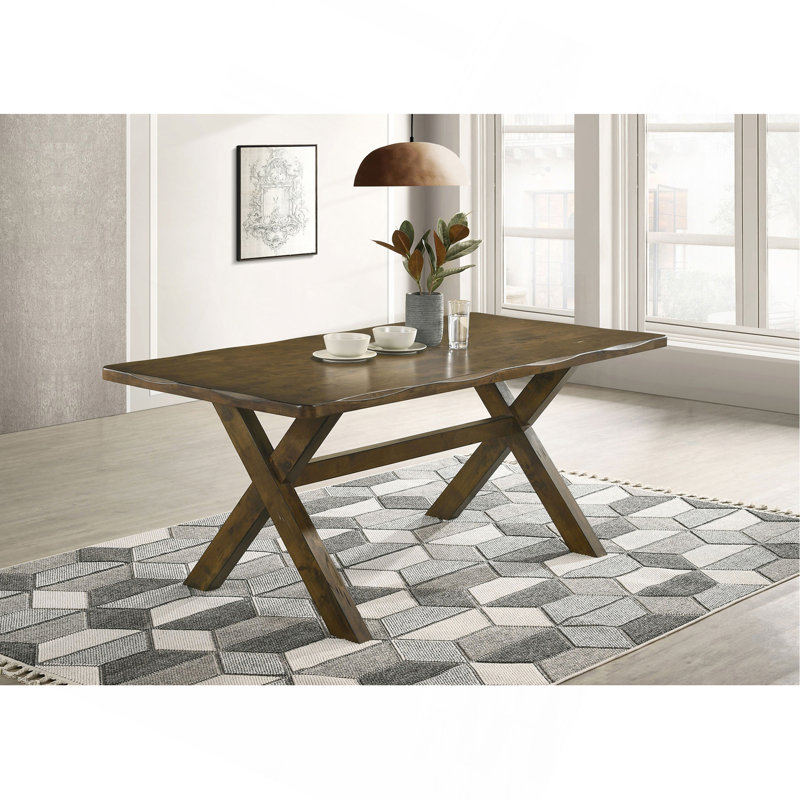Carbon Knotty Nutmeg Rectangular Dining Table