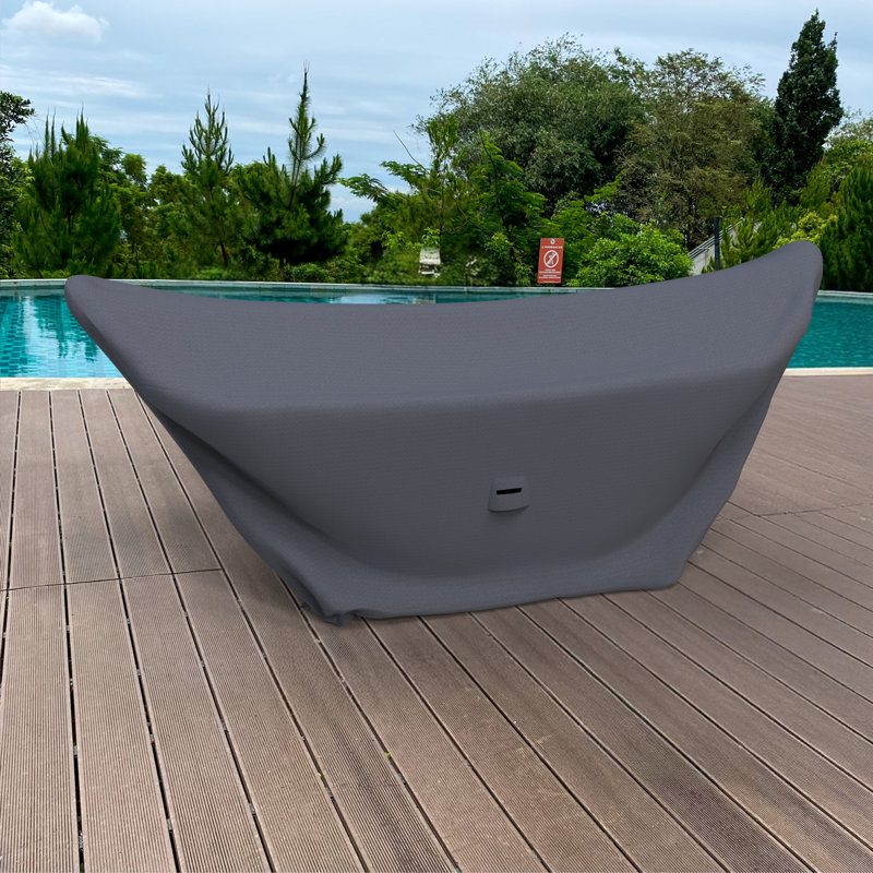2-Person Porch Swing Cover For Harrington Spreader Bar Hammock, Water-Repellent UV-Resistant Polyester With Tie-Downs