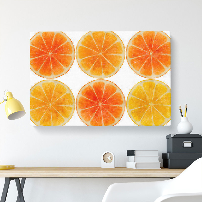 Orange Fruit Slices - Wrapped Canvas, 35cm H x 50cm W x 3cm D