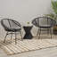 Ensemble de 2 chaises d'extérieur tissées avec coussins Engle-368316893-368316892