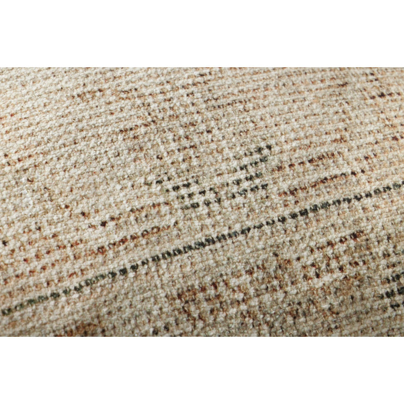 Celestia Natural and Blue 22" Round Polyester Pillow