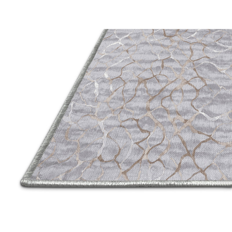 Machine Washable White Area Rug, Rectangle 8' x 12'