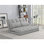 Canapé-lit à 3 volets, matelas pliant avec 2 coussins, rembourrage en mousse haute densité, tissu en polyester