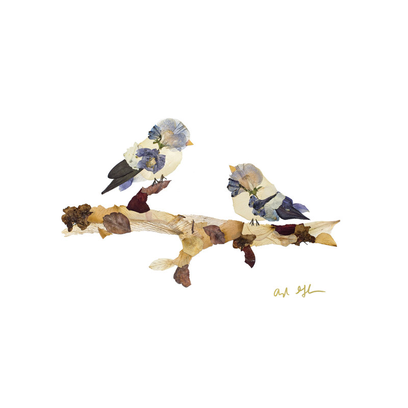 Songbirds by Oxeye Floral Co - No Frame Art Print on Canvas, 101.6 cm H x 66.04 cm W x 1.91 cm D