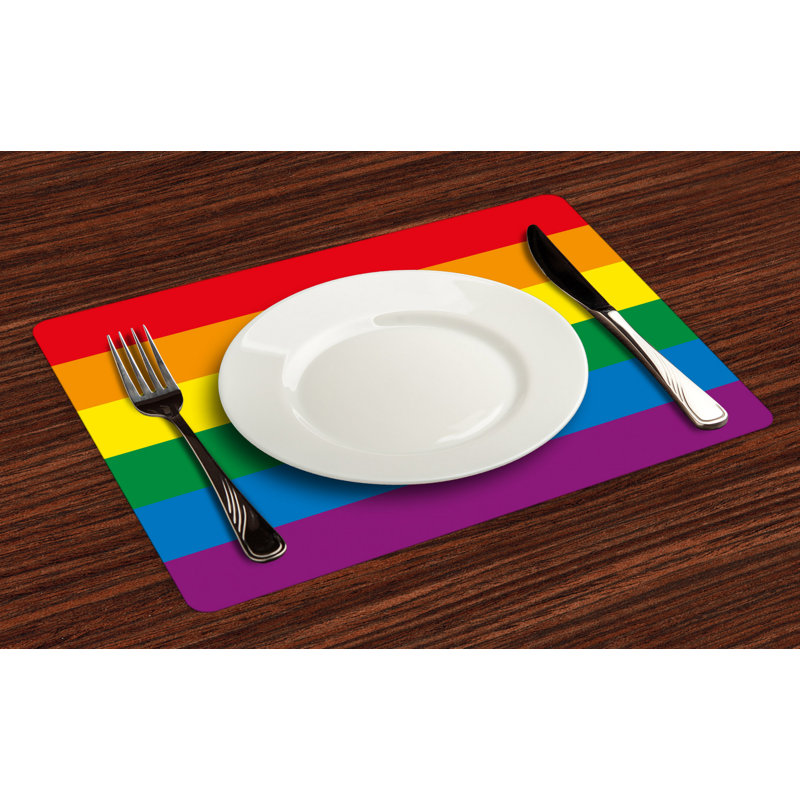 Amelia-Jane Gay Parade Flag Freedom Placemat